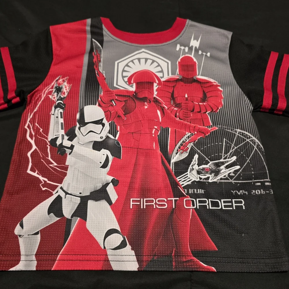 Star Wars Boys 2 Piece‎ Pajamas Set Red Black Size Small 6/7